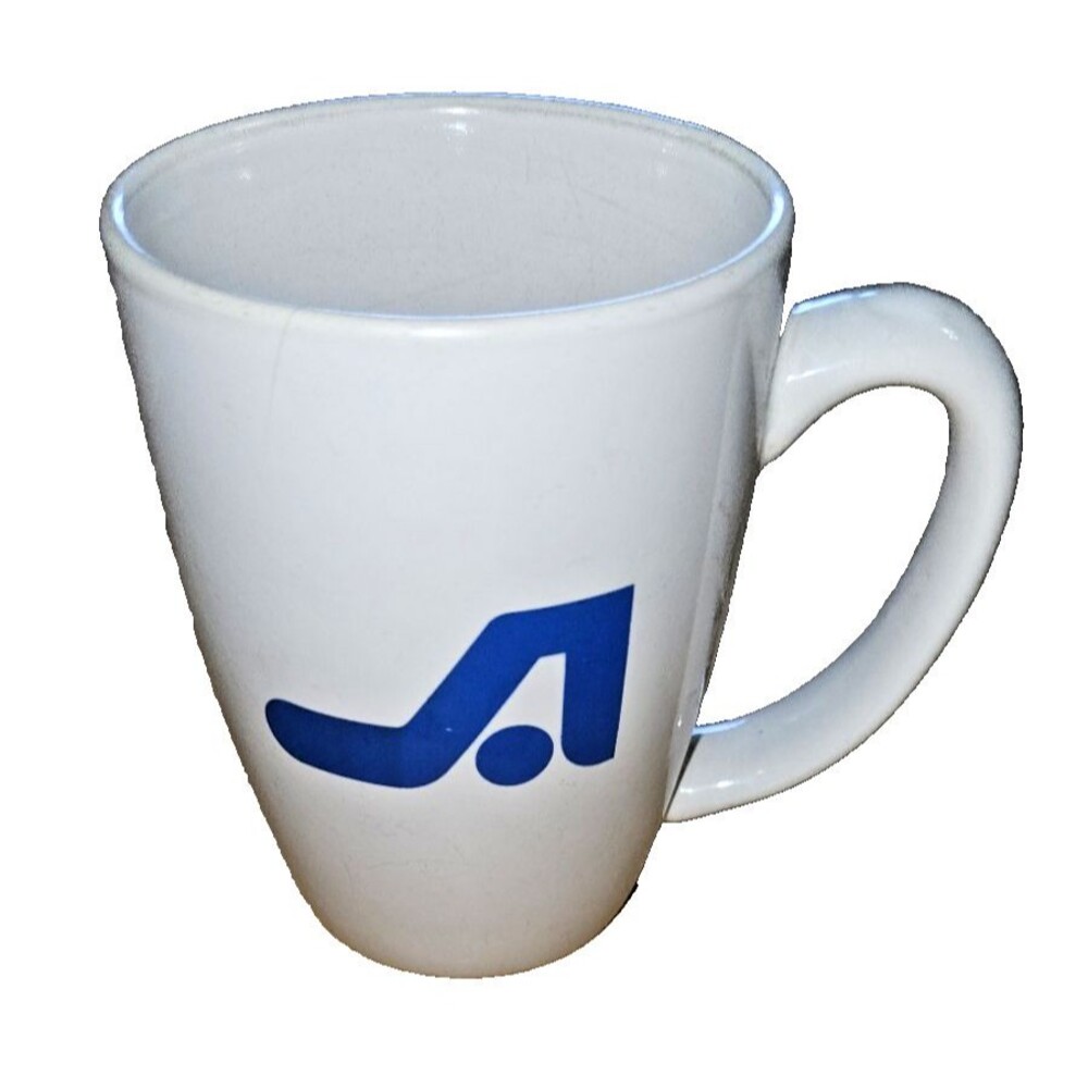 VTG ALLTEL MOBILE COFFEE MUG cup RARE heavy cell phone 1990's LOGO ceramic